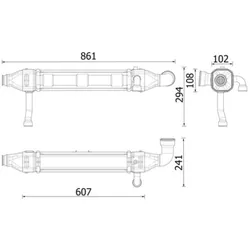 Kühler Abgasrückführung MAHLE CE 44 000P