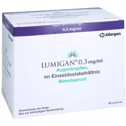 LUMIGAN 0,3 mg/ml Augentropfen im Einzeldosisbeh. 90X0,4 ml