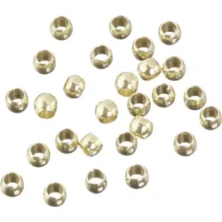 BRUNNEN 212230874 Quetschperlen Ø 2 mm goldfarben 30 Stück