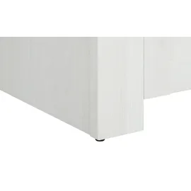 Forte Garderobenbank 86,5 x 45 x 42 cm gepolstert / weiß