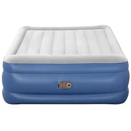 BESTWAY Tritech Queen Reinforced Doppel-luftbett Mit Eingebauter Pumpe - Grey - 203 x 152 x 56 cm