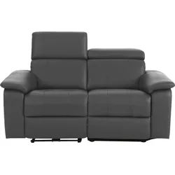 2-Sitzer HOME AFFAIRE "Binado", grau, B:158cm T:99cm, Webstoff (95% Polyester/5% Nylon), Sofas, mit manueller oder elektrischer Relaxfunktion mit USB-Anschluss