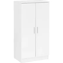 FineBuy Schuhschrank 55 x 108 x 35 cm geschlossen / weiß