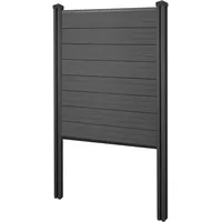MCW WPC Sichtschutz 105 cm Anthrazit 1 St.