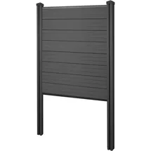 MCW WPC Sichtschutz 105 cm Anthrazit 1 St.