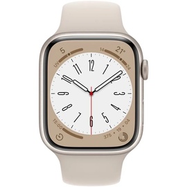 Apple Watch Series 8 GPS 41 mm Aluminiumgehäuse polarstern, Sportarmband polarstern