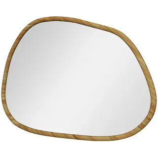 Homcom Wandspiegel Glas, Kiefernholz