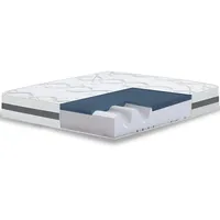 The White Stone Einzelne Matratze 100x220 Memory Foam, Antibakteriell,