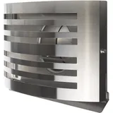 MS Beschläge - Wetterschutzgitter Alfa Abluftgitter Premium Gitter Lüftungsgitter Edelstahl 150mm Edelstahl Gebürstet