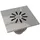 Mert Radiatoren Edelstahl Bodenablauf Ablaufrinne Dusch Ablauf 15x15 cm Duschrinne Badablauf Siphon