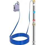Hillvert - Brunnenpumpe Garten Tiefbrunnenpumpe Unterwasserpumpe sandverträglich 14,2 m3/h