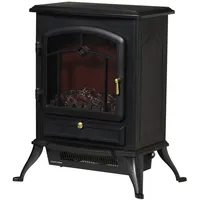 Homcom Elektrokamin Schwarz
