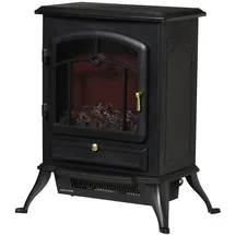 Homcom Elektrokamin Schwarz