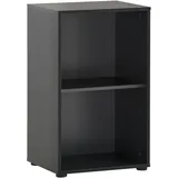 Proregal Möbelpartner Aktenregal Raven Small HxBxT 84x51x41cm | 2 Fächern | Eiche/Schwarz | Büroschrank