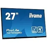 iiyama Prolite T2755QSC-B1 68,6 cm 27" IPS LED-Monitor WQHD 10 Punkt Multitouch kapazitiv HDMI DP Audio-Out USB3.2 7H Anti-Fingerprint schwarz