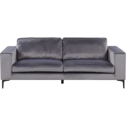 Sofa VADSTENA Samtstoff Dunkelgrau 3-Sitzer