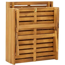 vidaXL Sonnenliege 200 x 61 x 41 cm Cremeweiß/Dunkelgrau