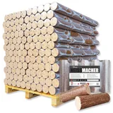 960kg Palette Premium Hartholzbriketts aus Reiner Eiche/Buche Brenn Kamin Ofen Grill Smoker Heiz Holz Gluthalter Brennholz Öko Holzbriketts | Energie Kienbacher
