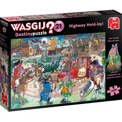 Jumbo Spiele 19180 - Wasgij Destiny 21 - Autobahn-Überfall! - 1000 Teile Puzzle