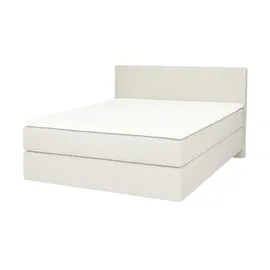 Möbel Kraft Boxspringbett 140 x 200 cm Weiss