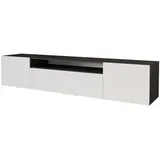 altdecor ELIO Lowboard 200 cm Schwarz/Holz
