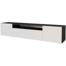 altdecor ELIO Lowboard 200 cm Schwarz/Holz
