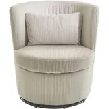 Atlantic Home Collection Drehsessel »Keno«, 360-Grad drehbarer Cordsessel, inkl. einem Zierkissen im Originalbezug