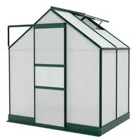 Vitavia Gewächshaus Pontos 2500 HKP, inkl. Fundament, ca. B195/H207/T137 cm, Dunkelgrün