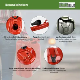 Trutzholm Benzinkanister 20 Liter Rot