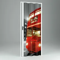 Innenraum Falttür Digitaldruck In Pvc Mod. Vera 102x214 Cm Bus