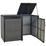 Merxx Mülltonnenabdeckung Basis 152 x 126 x 128 cm grau