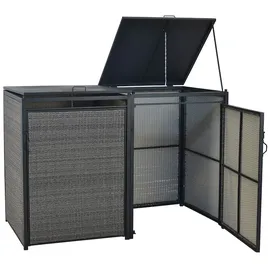 Merxx Mülltonnenabdeckung Basis 152 x 126 x 128 cm grau