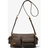 MK Schultertasche Dakota Small mit Signature-Logomuster - Braun - Michael Kors - ONE SIZE