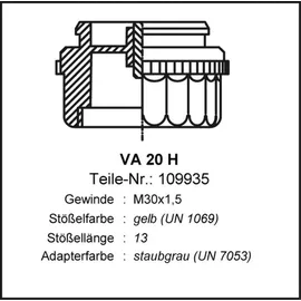 Möhlenhoff GmbH Ventilanpassung VA 20H für Stellantrieb Fußbodenheizung