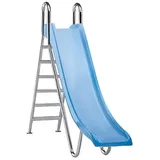 Suinga Rutsche für Pool, gerade mit Piste, aus Polyester, verstärkt mit Glasfaser, Breite 0,43 m (Höhe 1,80 m)