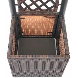 Mendler Rankkasten HWC-D76 142 x 43 x 43 cm Braun