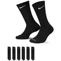 Nike Everyday Plus Cushioned Crew-Trainingssocken 6er Pack Black/White 42-46