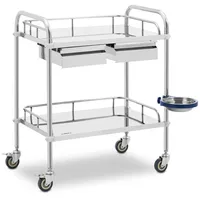 Steinberg Systems Laborwagen Edelstahl - 2 Ablagen je 55