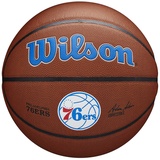 Wilson Basketball TEAM ALLIANCE, PHILADELPHIA 76ERS, Indoor/Outdoor, Mischleder, Größe: 7