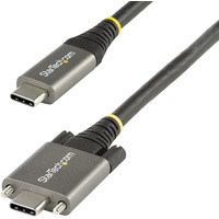 Startech StarTech.com 1m USB-C Kabel mit Schraubensicherung 10Gbit/s - USB 3.1/3.2 Gen 2 Typ-C Kabel - 100W (5A) Power Delivery Laden, DP Alt Modus - USB-C Kabel zum Laden/Synchronisieren