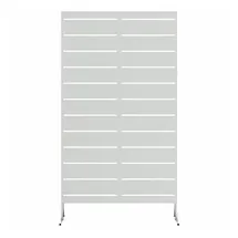 vidaXL Sichtschutz 100 x 50 x 180 cm Grau Stahl