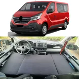 BREMER SITZBEZÜGE Klappmatratze für Renault Trafic 3 Wohnmobilzubehör 3-teilig Schwarz