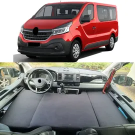 BREMER SITZBEZÜGE Klappmatratze für Renault Trafic 3 Wohnmobilzubehör 3-teilig Schwarz