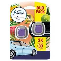 febreze Autoduftspender CAR Tropische Früchte fruchtig 2 ml, 2 St.