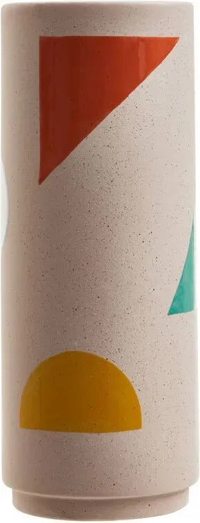 Premier Housewares große abstrakte Vase, handwerklich gefertigte Keramikvase für das moderne Zuhause, stylische Steinzeugvase für das Wohnzimmer