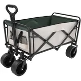 Bollerwagen Faltbar Klappwagen, 89.5x51cm Klapphandwagen, Klappwagen für den Außenbereich Faltbarer bollerwagen für Aktivitäten im Freien, am Strand, im Garten, im Park (Khaki)