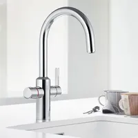 Blanco TAMPERA Hot Einhebelmischer Silber