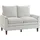 Homcom Loveseat Doppelschicht-Polsterung 84 x 95 x 146 cm Weiß mit Kissen