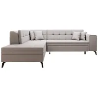 Luxusbetten24 Schlafsofa Designer Sofa Lania, mit Schlaffunktion beige