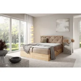 Fun Möbel Helios Premium 140 x 200 cm Beige
